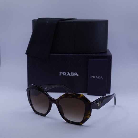 Prada PR16WS 2AU6S1 Geometric Sunglasses – Tortoise\Brown - Picture 1 of 10